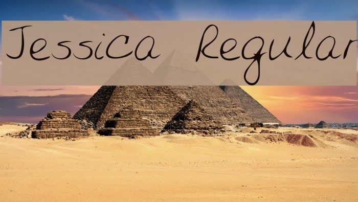 Jessica Regular Font examples