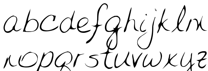 Jessica Regular Font LOWERCASE
