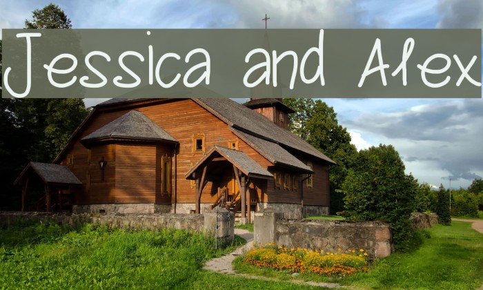Jessica and Alex Font examples