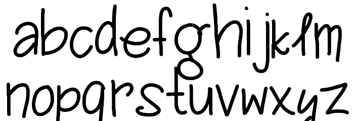 Jessica and Alex Font LOWERCASE