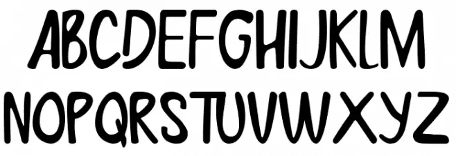 Jessica Font UPPERCASE