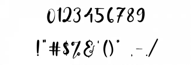 JessicaMariolline Font OTHER CHARS