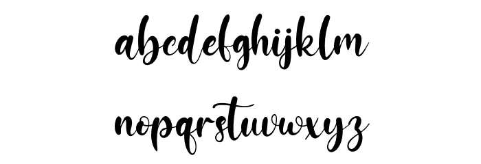 JessicaMariolline Font LOWERCASE