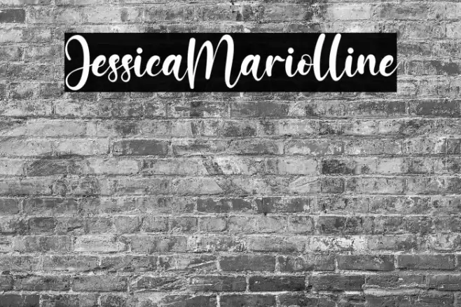 JessicaMariolline Font examples