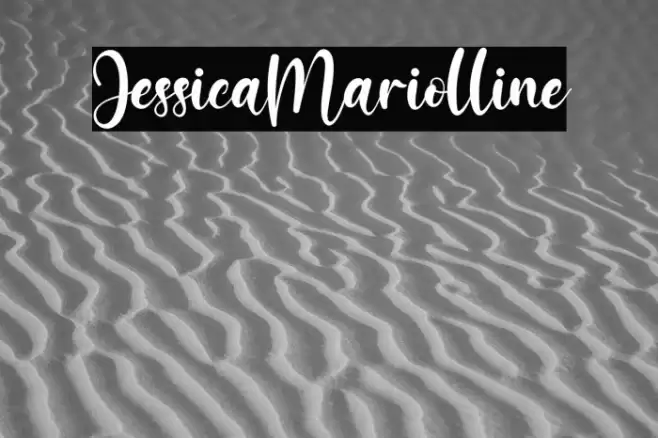 JessicaMariolline Font examples
