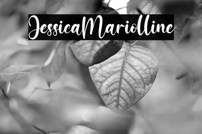 JessicaMariolline Font examples