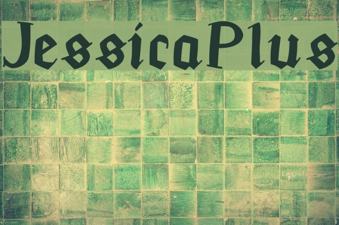 JessicaPlus Font examples