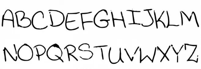 JessicaPrint फ़ॉन्ट अपरकेस