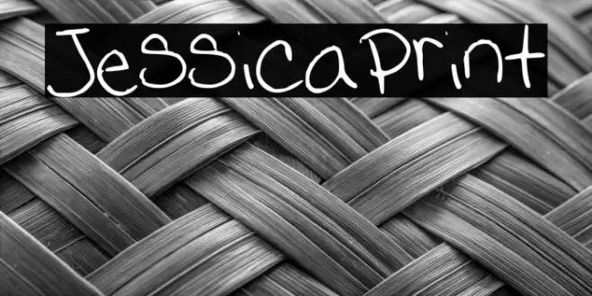 JessicaPrint Schriftart examples