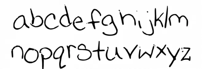 JessicaPrint फ़ॉन्ट लोअरकेस