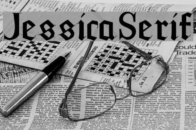 JessicaSerif Font examples