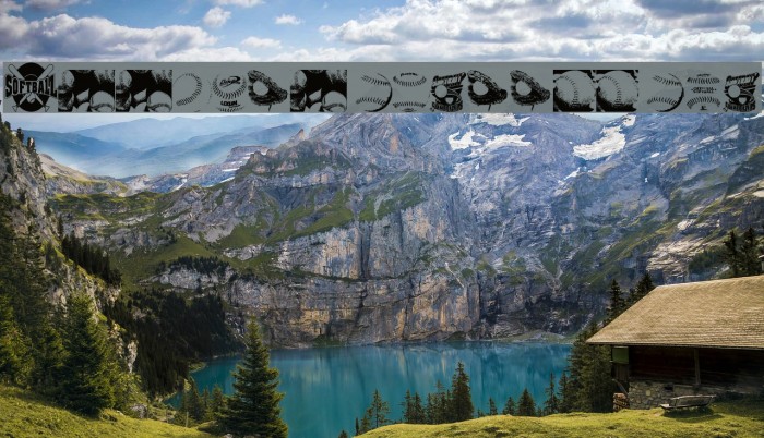 Jessica's Softball Font Example 2