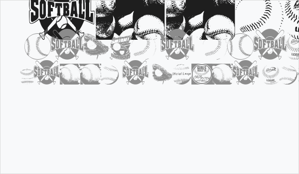 Jessica's Softball Font Business Card