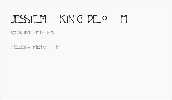 Jessie M. King Demo Business Card