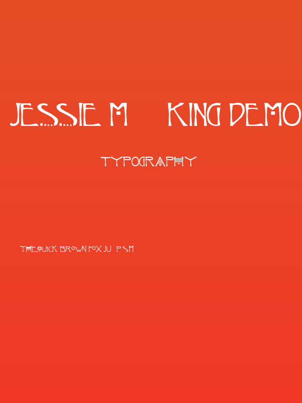 Jessie M. King Demo Poster