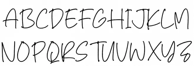 Jessie Mcgrath Font UPPERCASE