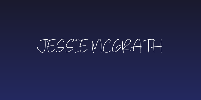 Jessie Mcgrath Social Header