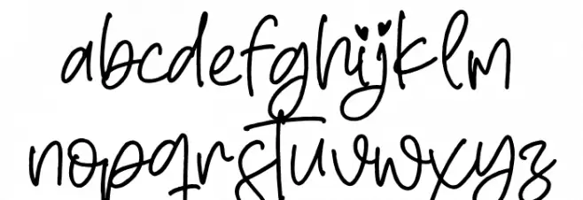 Jessie Mcgrath Font LOWERCASE