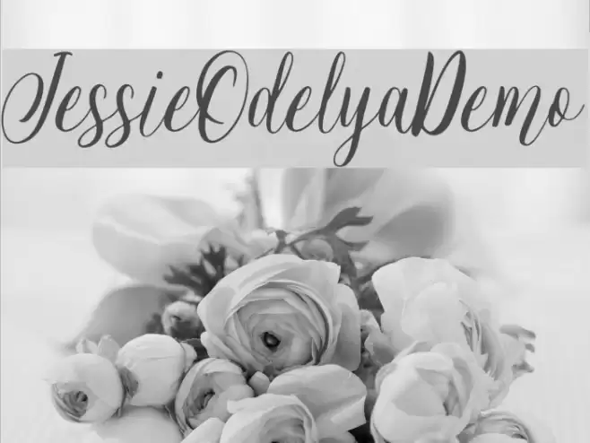 JessieOdelyaDemo Font examples