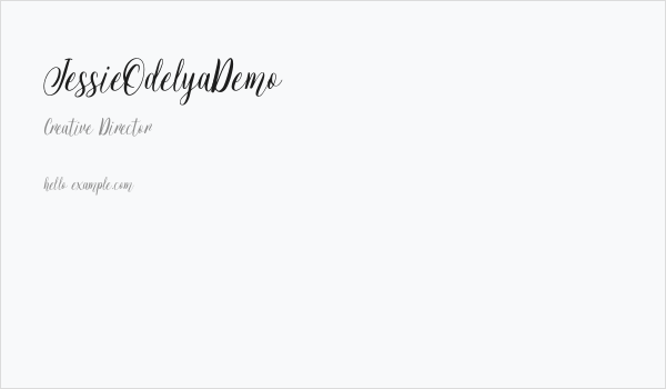 JessieOdelyaDemo Business Card