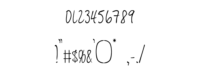 JessyHeart Font OTHER CHARS