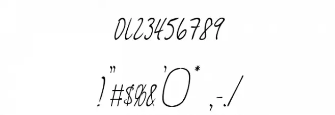 JessyHeartItalic Font OTHER CHARS