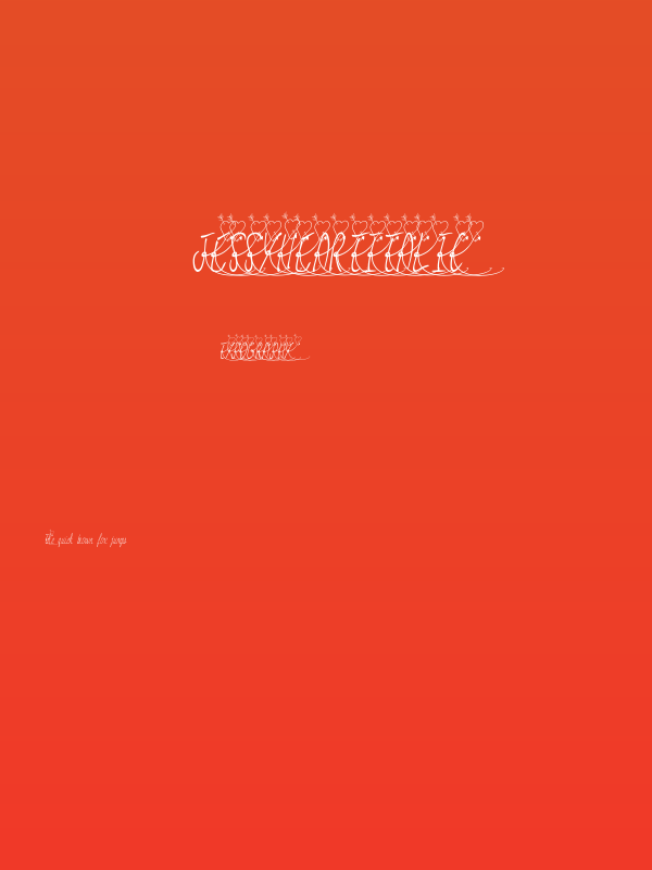 JessyHeartItalic Poster