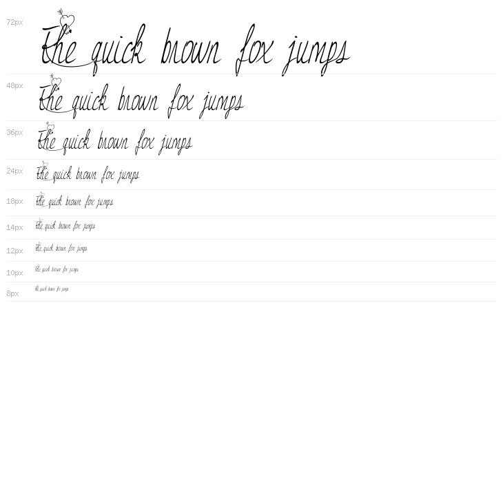 JessyHeartItalic Waterfall