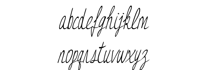 JessyHeartItalic Font LOWERCASE