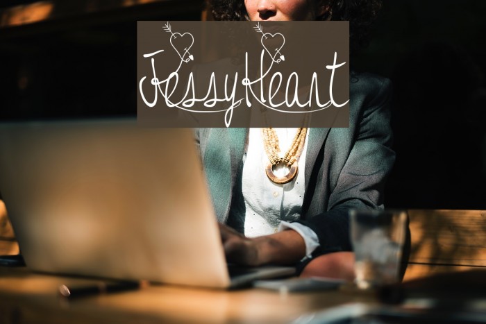 JessyHeart Font examples