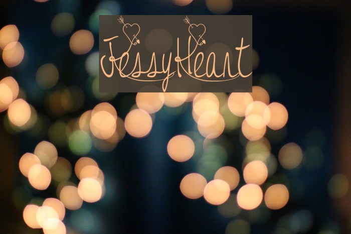 JessyHeart Font examples