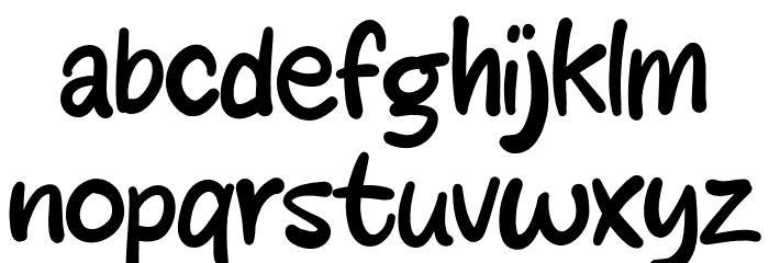 Jessycat Font LOWERCASE