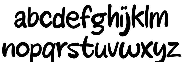 Jessycat Font LOWERCASE