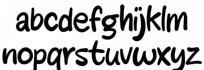 Jessycat Font LOWERCASE