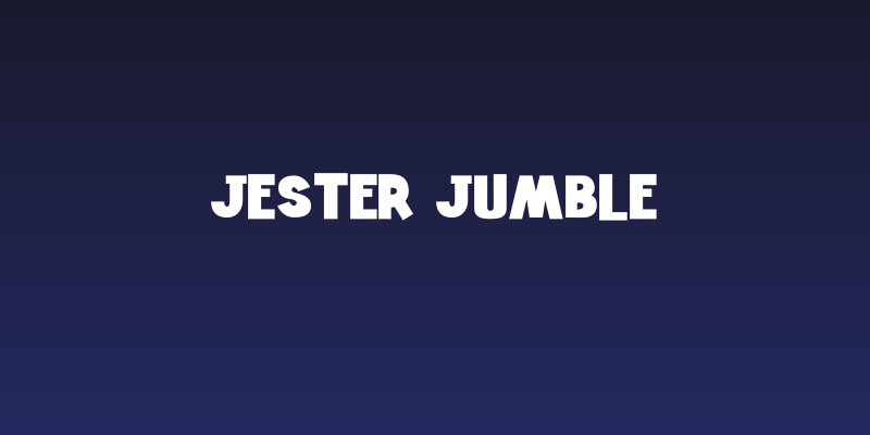 Jester Jumble Social Header