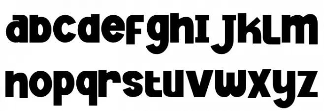 Jester Jumble Font LOWERCASE