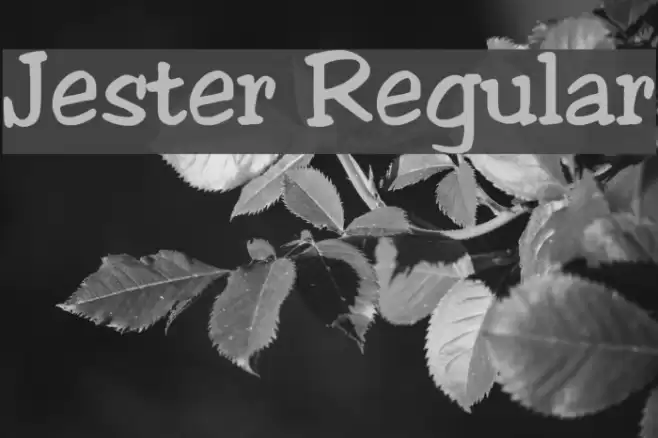 Jester Regular Font examples