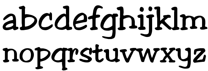 Jester Regular Font LOWERCASE