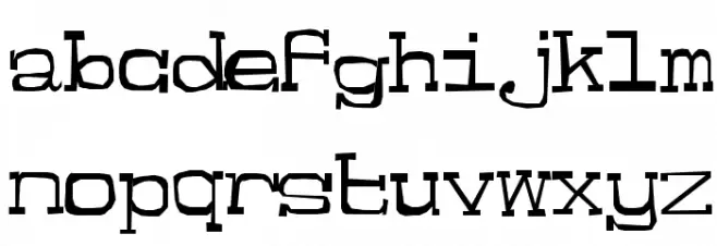 Jester Font LOWERCASE