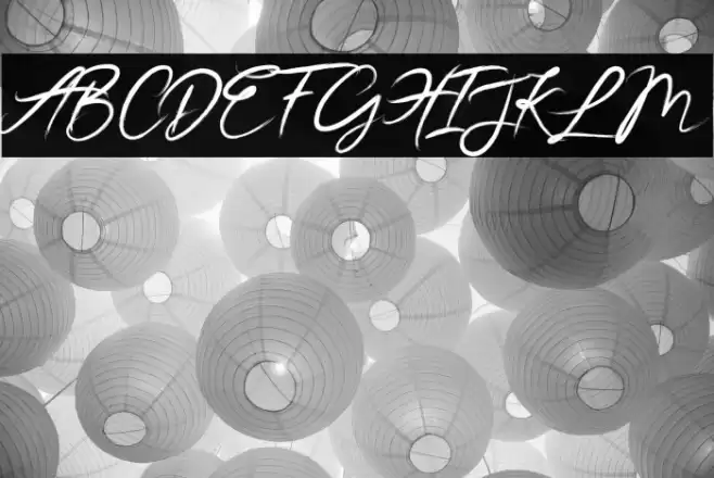 JesterBrush Font examples