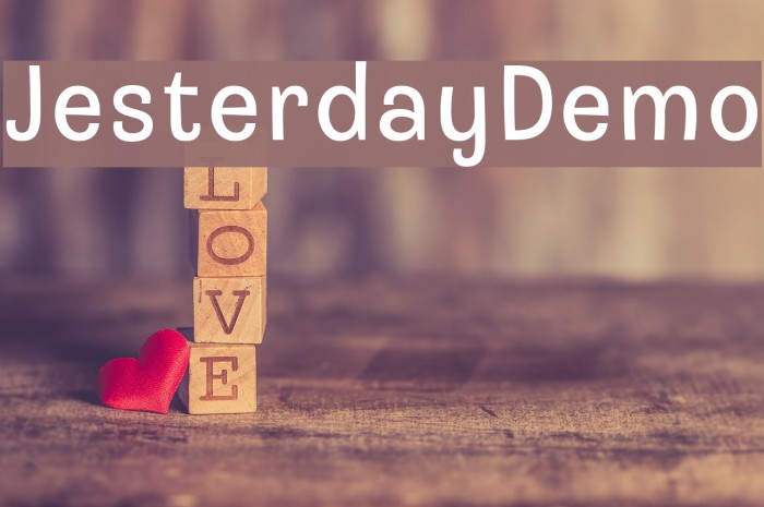 JesterdayDemo フォント examples