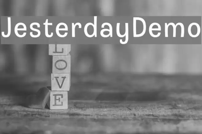 JesterdayDemo フォント examples