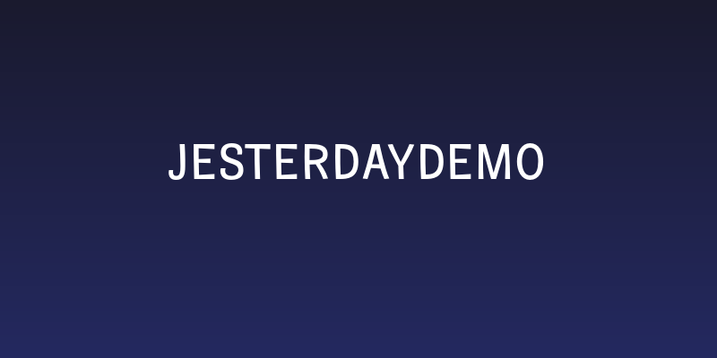JesterdayDemo Social Header
