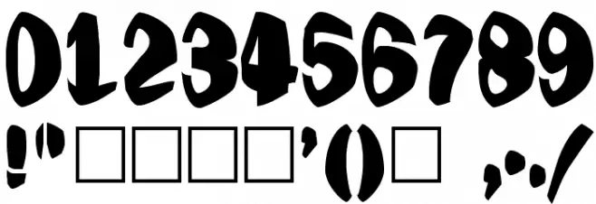 Jestering Font OTHER CHARS