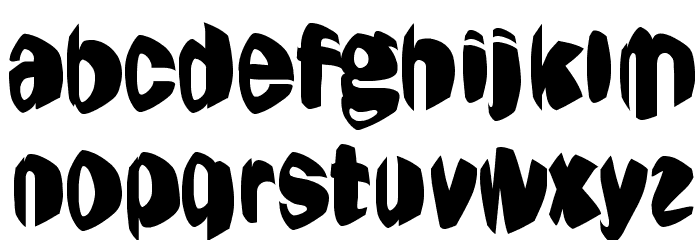 Jestering Font LOWERCASE