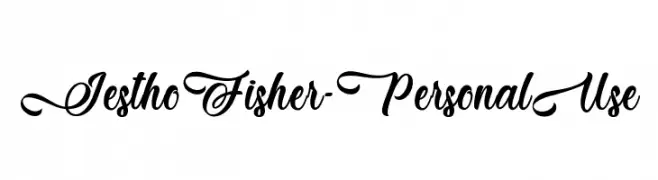 Jestho Fisher - Personal Use  Fuentes Gratis Descargar