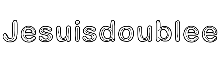 Jesuisdoublee Font