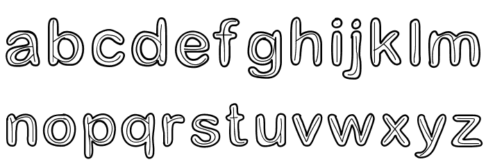 Jesuisdoublee Font LOWERCASE