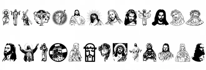 Jesus Christ Schriftart Groß