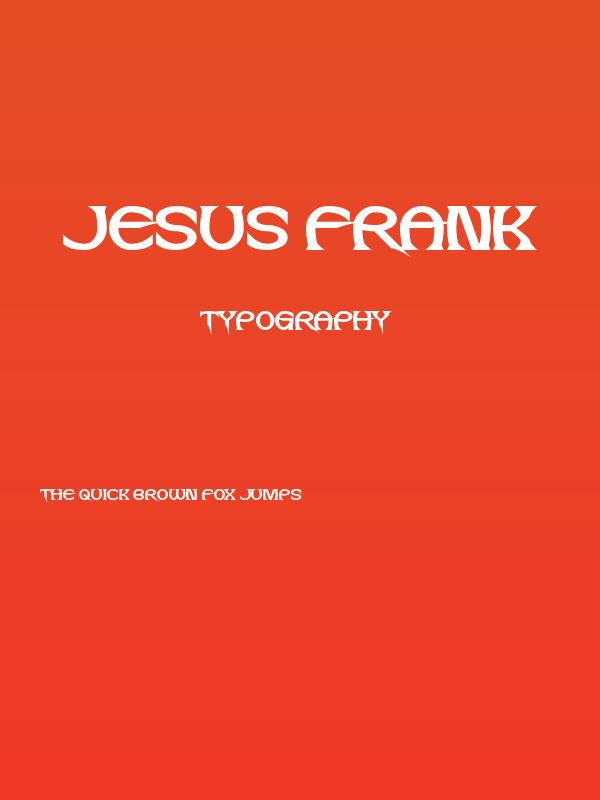 Jesus Frank Poster